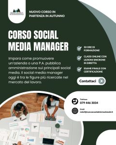 corso social media manager sassari con nuova scuola internazionale